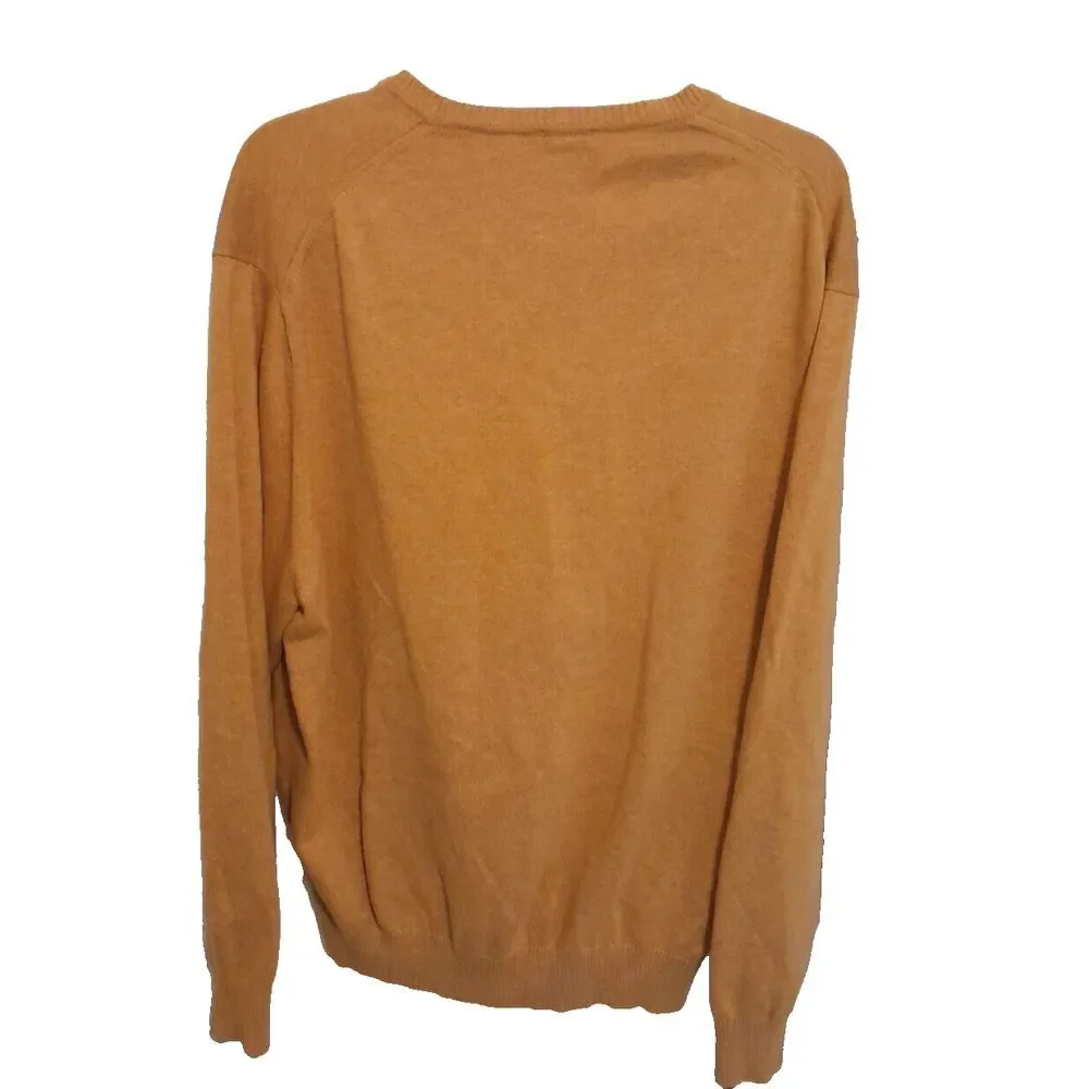 Jos A Banks Sweater Mens‎ XL Gold Signature Coll Long Sleeve 100% Pima Cotton